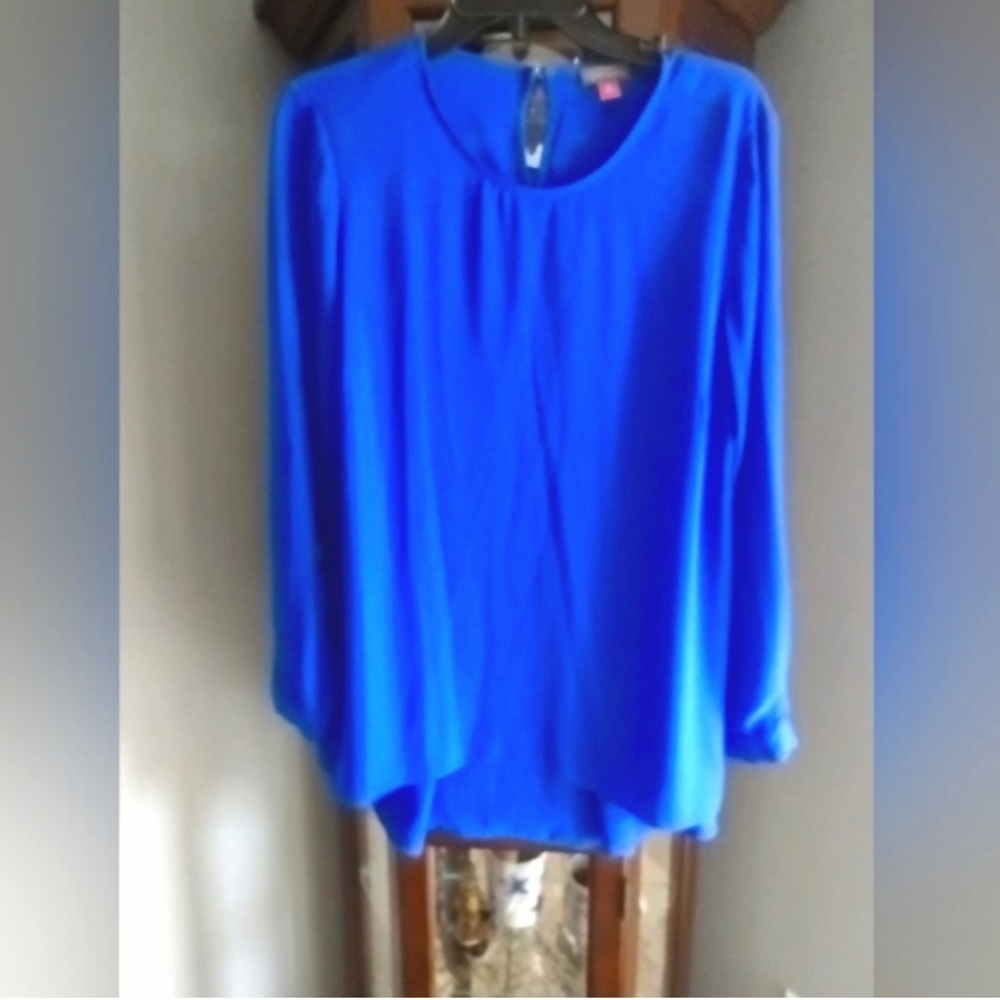 Vance Camuto vivid Blue Long Sleeve Top